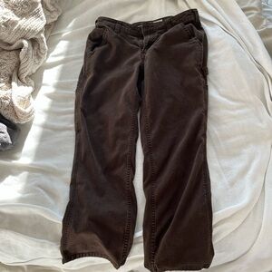 Carhartts loose fit dark brown petite